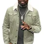 Free Guy Lil Rel Shearling Collar Corduroy Jacket