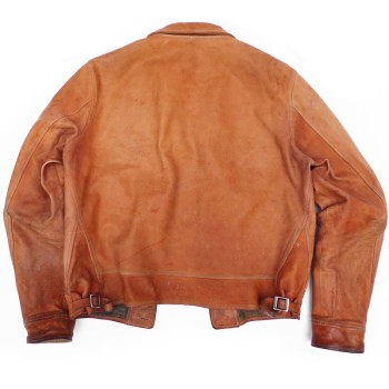 Freedom Campus Tan Brown Leather Jacket