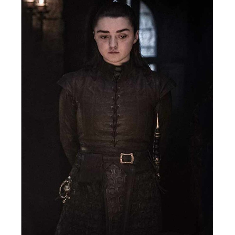 Game of Thrones Season 8 Arya Stark Leather Coat Game of Thrones Season 8 Arya Stark Leather Coat