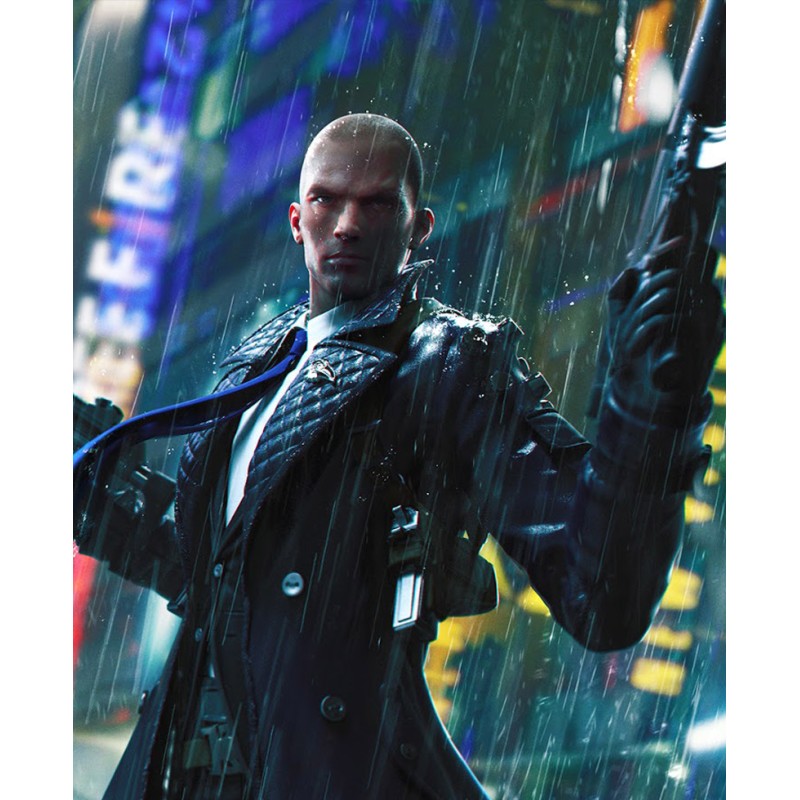 Garena Free Fire Rafael Quilted Leather Coat Garena Free Fire Rafael Quilted Leather Coat