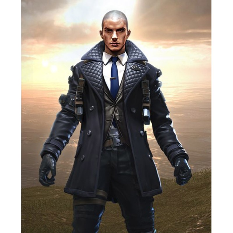 Garena Free Fire Rafael Quilted Leather Coat
