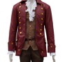 Luke Evans Beauty and The Beast Leather Coat
