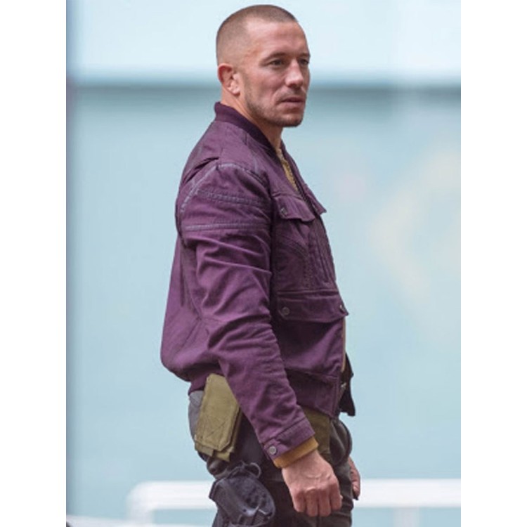 Georges St Pierre Falcon and Winter Soldier Purple Cotton Jacket Georges St Pierre Falcon and Winter Soldier Purple Cotton Jacket