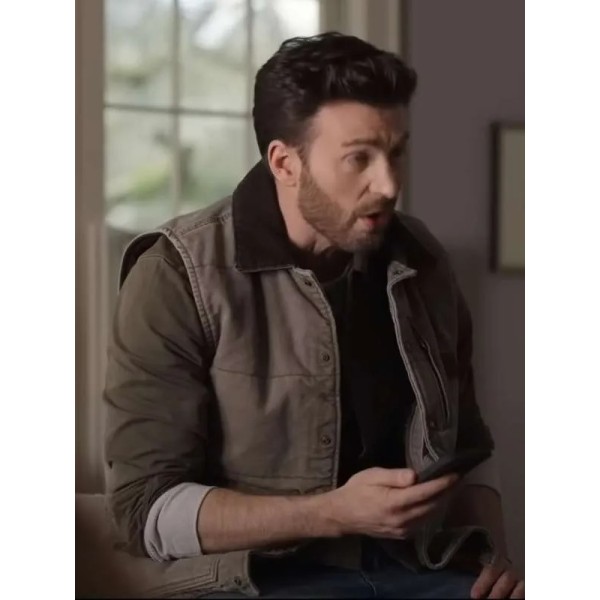Ghosted Chris Evans Grey Vest Ghosted Chris Evans Grey Vest