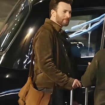 Ghosted Chris Evans Suede Jacket
