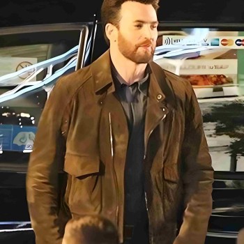 Ghosted Chris Evans Suede Jacket