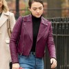 Rachel Bay Jones God Friended Me Purple Leather Jacket Rachel Bay Jones God Friended Me Purple Leather Jacket