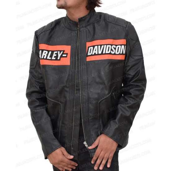 Biker Style Goldberg Harley Davidson Leather Jacket