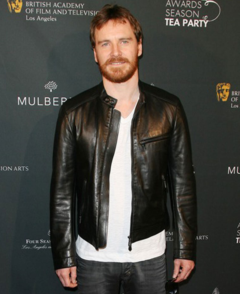michael fassbender leather jacket