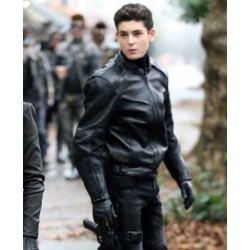 Gotham 05 David Mazouz Biker Leather Jacket