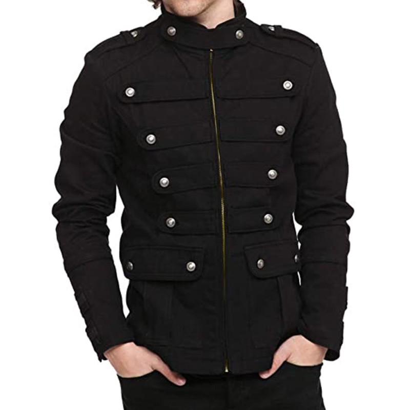 Men's Military Unique Style Steampunk Gothic Jacket Men's Military Unique Style Steampunk Gothic Jacket