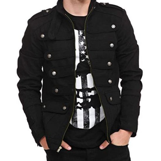 Men's Military Unique Style Steampunk Gothic Jacket