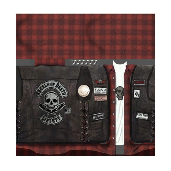 GTA Angels of Death Liberty Black Leather Vest