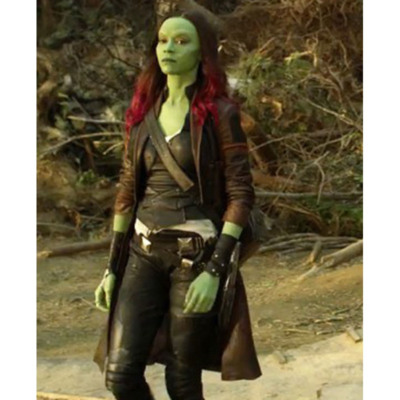Guardians of The Galaxy Vol. 2 Gamora Leather Jacket Guardians of The Galaxy Vol. 2 Gamora Leather Jacket