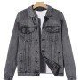 Guys Skull Print Denim Jacket
