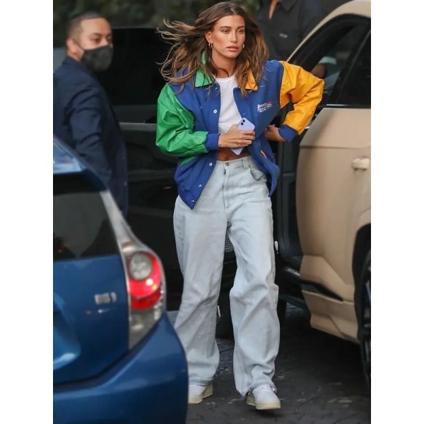 Hailey Bieber Benetton Formula 1 Jacket Hailey Bieber Benetton Formula 1 Jacket