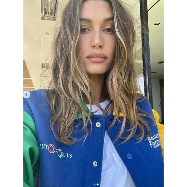 Hailey Bieber Benetton Formula 1 Jacket Hailey Bieber Benetton Formula 1 Jacket