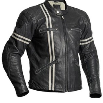 Halvarssons Dresden Striped Motorcycle Jacket