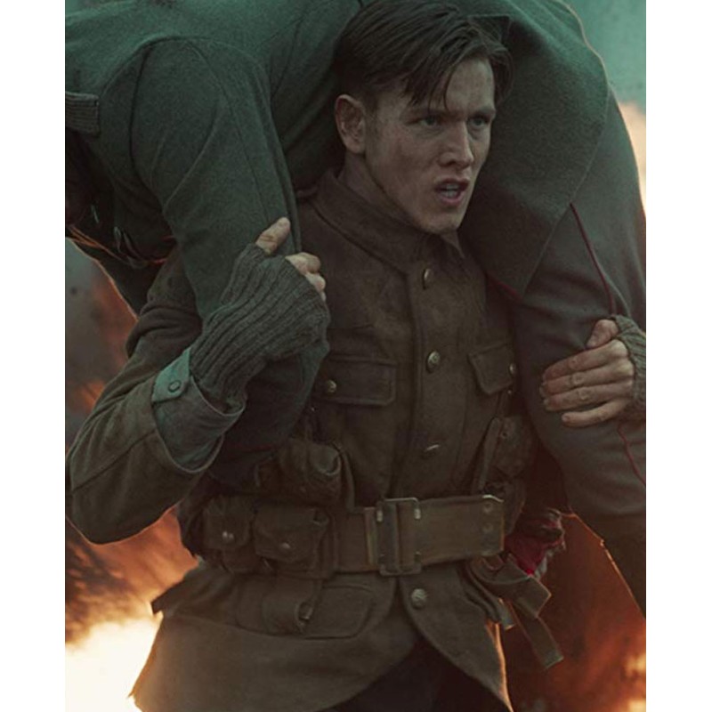 Harris Dickinson The King's Man Brown Jacket Harris Dickinson The King's Man Brown Jacket