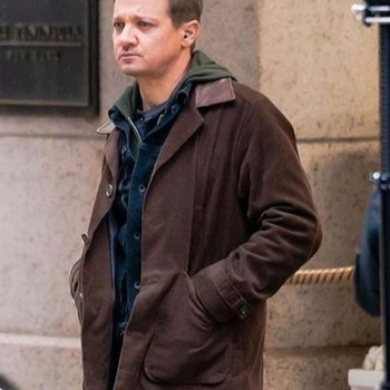 Hawkeye Jeremy Renner Suede Leather Jacket