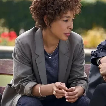 Heart of Stone Sophie Okonedo Grey Blazer