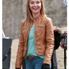 Amber Marshall Heartland Tan Brown Leather Jacket Amber Marshall Heartland Tan Brown Leather Jacket