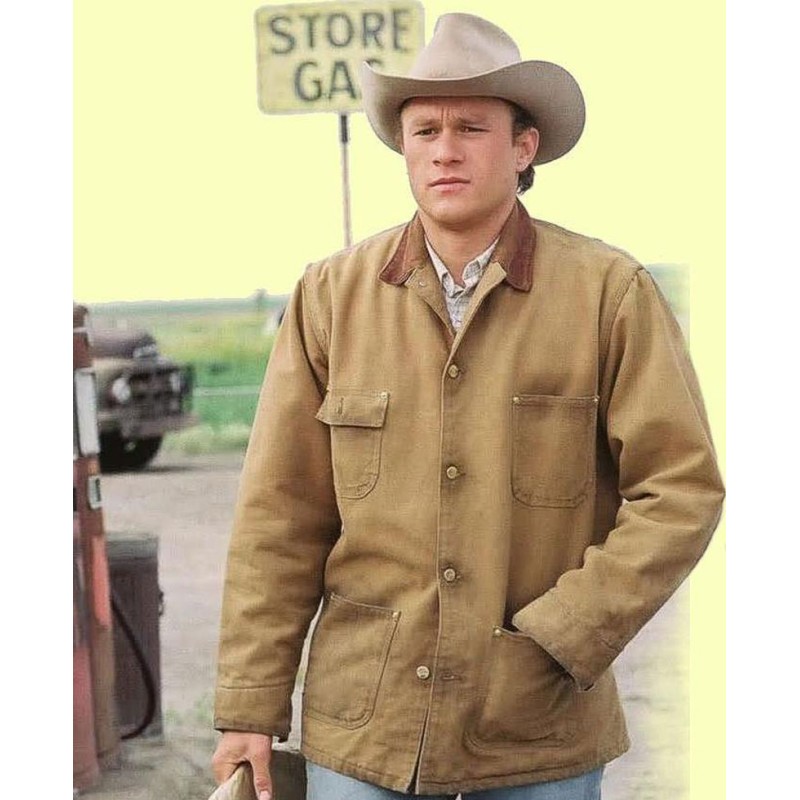 Heath Ledger Brokeback Mountain Brown Jacket