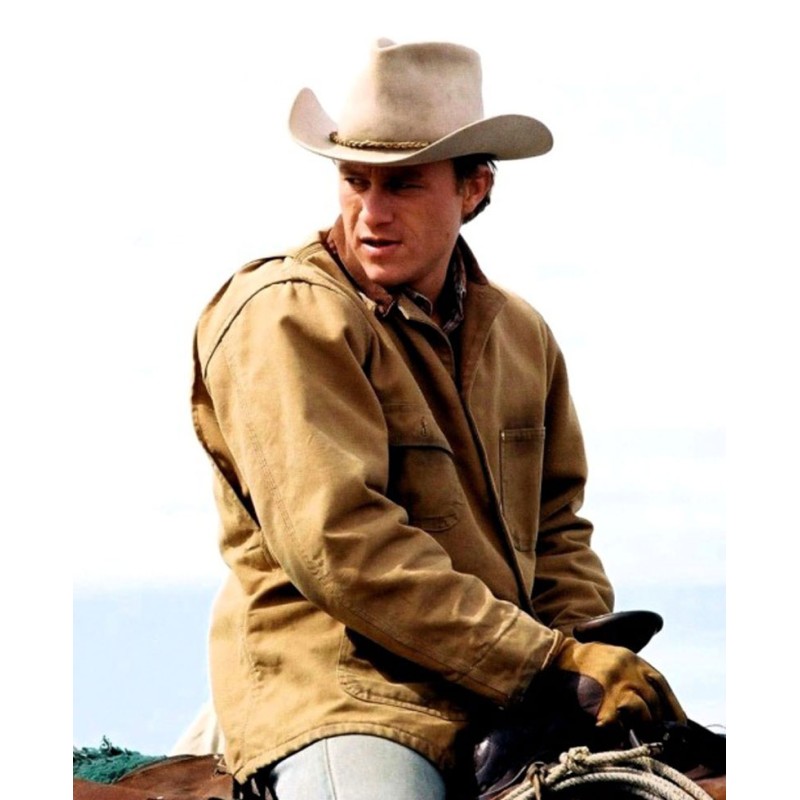 Heath Ledger Brokeback Mountain Brown Jacket Heath Ledger Brokeback Mountain Brown Jacket