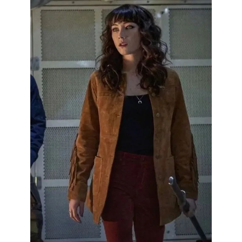 Heather Day Shift 2022 Suede Leather Jacket