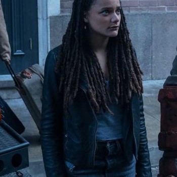 Hellboy Sasha Lane Black Leather Jacket
