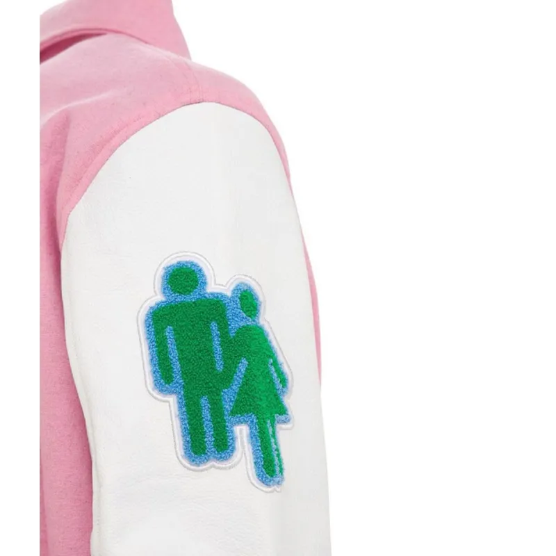 HF Homme Femme Letterman Pink Jacket HF Homme Femme Letterman Pink Jacket
