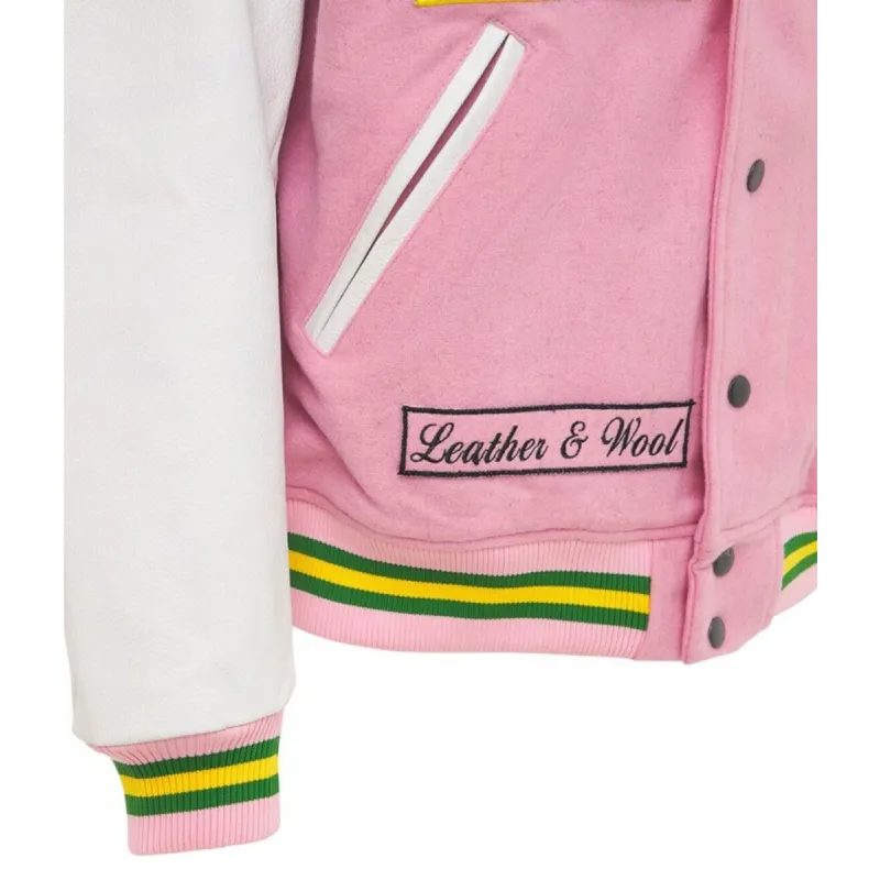 HF Homme Femme Letterman Pink Jacket HF Homme Femme Letterman Pink Jacket