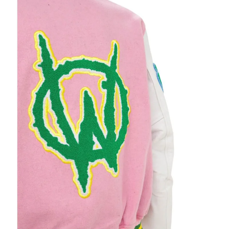 HF Homme Femme Letterman Pink Jacket HF Homme Femme Letterman Pink Jacket