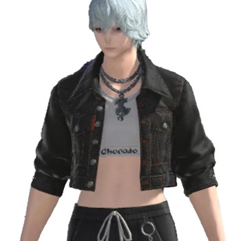 Hip Street FFXIV Cropped Black Jacket