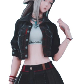 Hip Street FFXIV Cropped Black Jacket