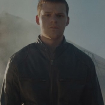 Honey Boy Lucas Hedges Black Leather Jacket