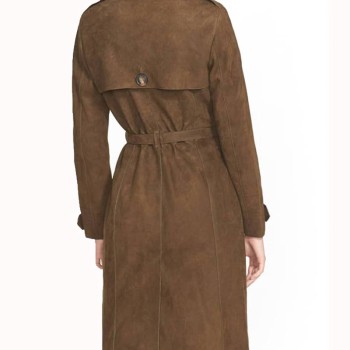 How To Get Away With Murder Karla Souza Suede Leather Coat