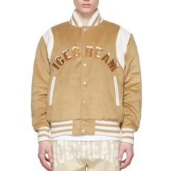 Icecream Tan Varsity Jacket