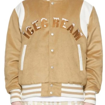 Icecream Tan Varsity Jacket