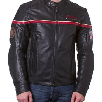 Indian Freeway Motorcycle Black Leather Jacket