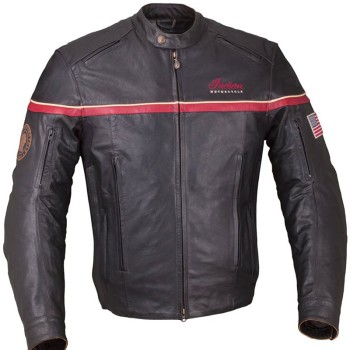 Indian Freeway Motorcycle Black Leather Jacket