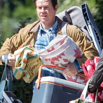 Instant Family Mark Wahlberg Suede Leather Jacket