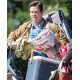 Instant Family Mark Wahlberg Suede Leather Jacket