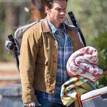 Instant Family Mark Wahlberg Suede Leather Jacket