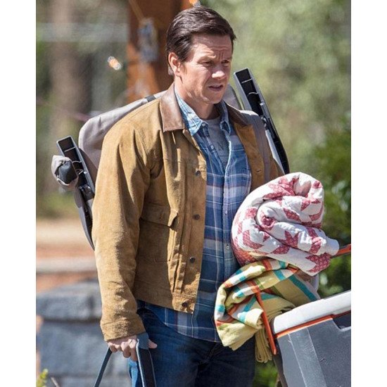 Instant Family Mark Wahlberg Suede Leather Jacket