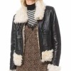 Kim Da-Mi Itaewon Class Shearling Leather Jacket with Fur Collar Kim Da-Mi Itaewon Class Shearling Leather Jacket with Fur Collar