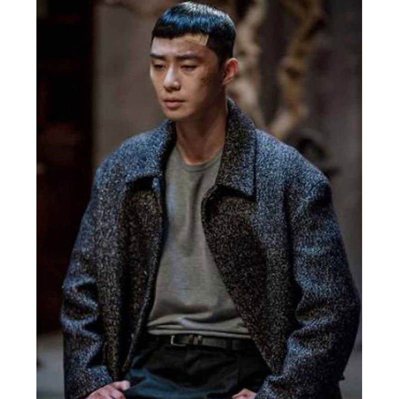 Itaewon Class Park Seo Joon Grey Coat Itaewon Class Park Seo Joon Grey Coat