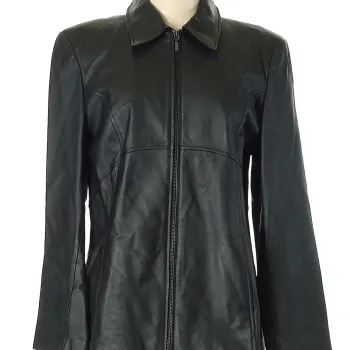 Jacqueline Ferrar Black Leather Jacket