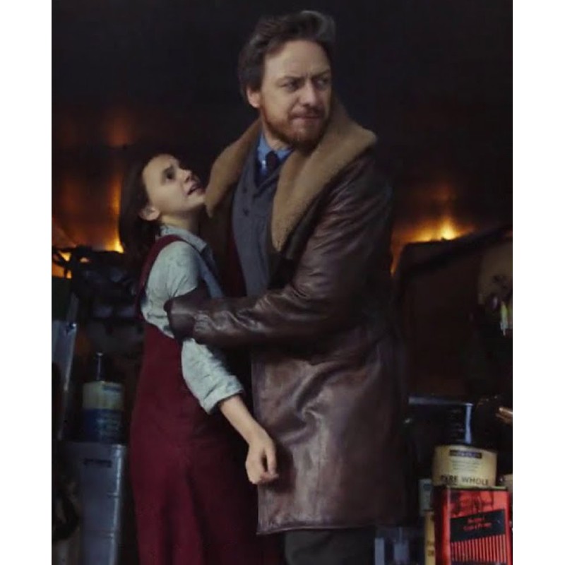 James Mcavoy His Dark Materials Brown Leather Coat James Mcavoy His Dark Materials Brown Leather Coat
