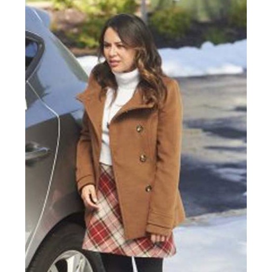 Holly and Ivy Janel Parrish Brown Peacoat